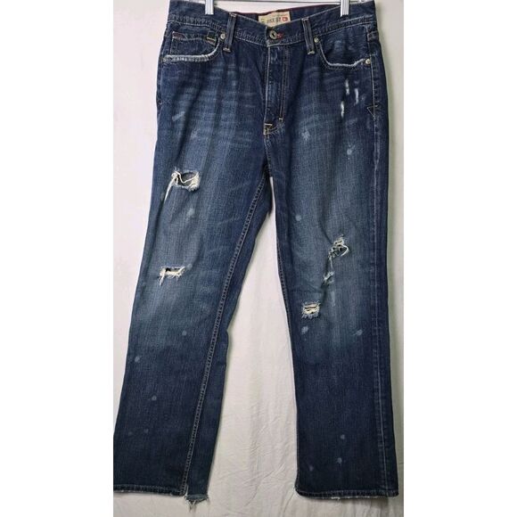 Vintage Buckle BKE 67 Tyler Jeans Men's 32 Long‎ Denim Rodeo Boot Y2K Distressed - Picture 1 of 8